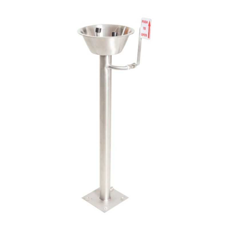 Eye Wash Basin Stand Alone Hand Operated Safety Signs & Equipment